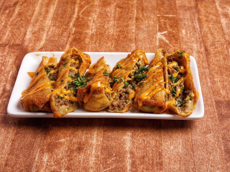 Cheesesteak Egg Rolls at Sunrise Social