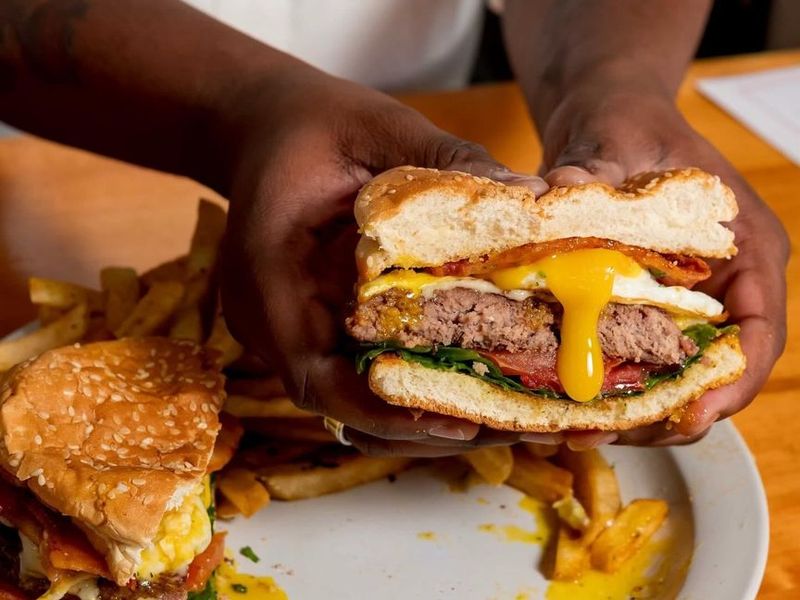 Morning Glory Burger at Sunrise Social